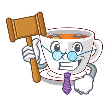 Yargıç nane çayı bir karikatür Kupası