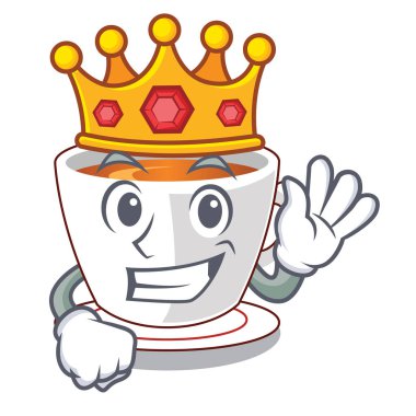 Kral nane çayı bir karikatür Kupası