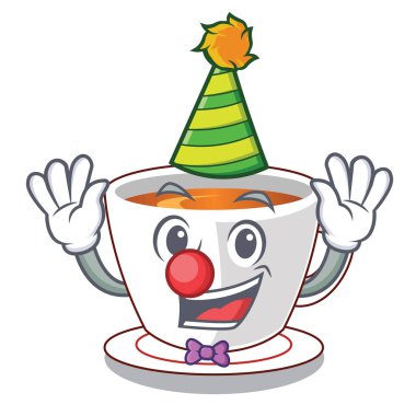 Palyaço nane çayı bir karikatür Kupası