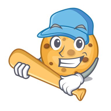 Ahşap karakter panoları yukarıda iskambil beyzbol yulaf kurabiye