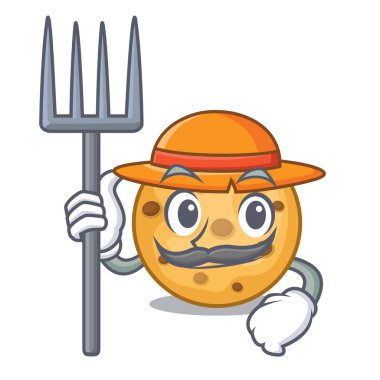 Çiftçi yulaf kurabiye ahşap karakter panoları yukarıda