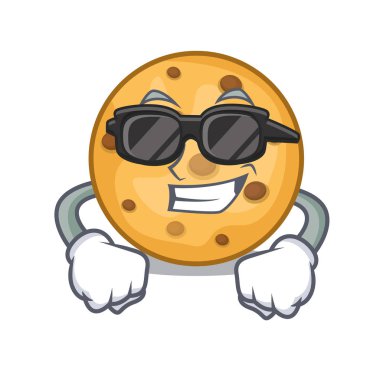 Süper cool yulaf kurabiye maskot plaka üzerinde