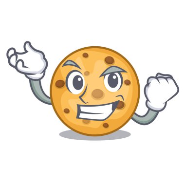 Maskot plaka üzerinde başarılı yulaf kurabiye