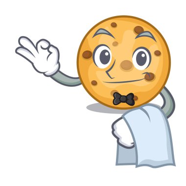 Garson yulaf kurabiye karikatür kavanozda