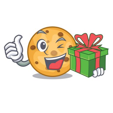 Çizgi film kavanozda hediye yulaf kurabiye