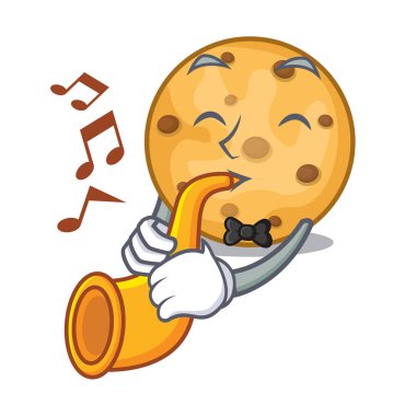 Çizgi film kavanozda trompet yulaf kurabiye