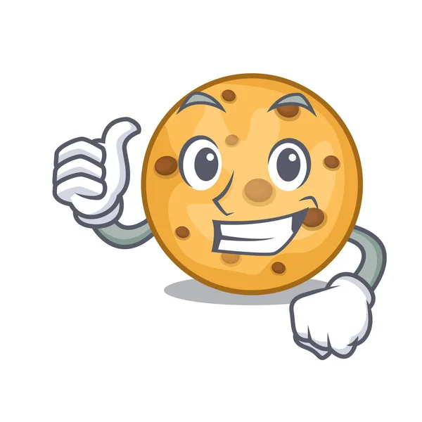 Yulaf kurabiye maskot plaka üzerinde Yaşasın — Stok Vektör