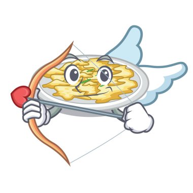 Aşk tanrısı karikatür tabak koyun yumurta şifreli