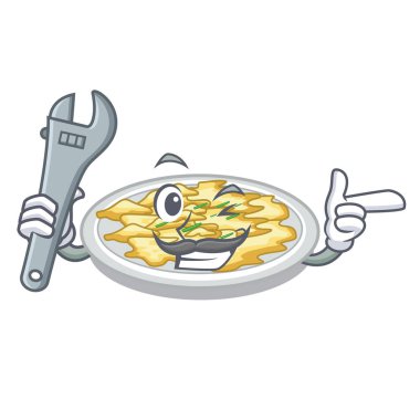 Mekanik çırpılmış yumurta ile izole karikatür