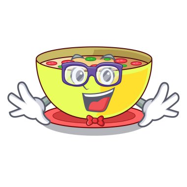 Karakteri ile izole geek Mısır çorbası