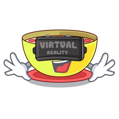 Sanal gerçeklik Mısır çorbası maskot şeklinde