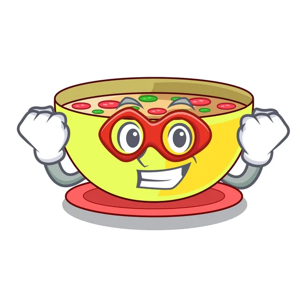 Super hero corn chowder isolated with the character — Stock Illustration Super hero corn chowder isolated with the character Royalty Free Stock Illustrations