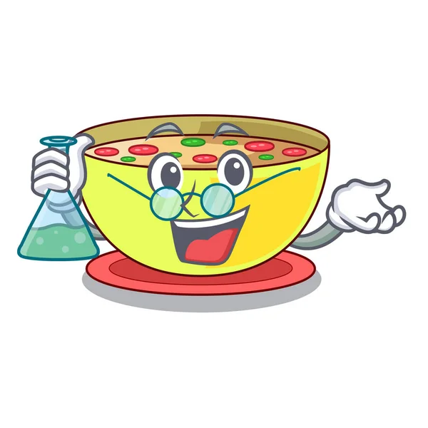 Professor corn chowder isolated with the character — Stock Illustration Professor corn chowder isolated with the character Stock Vector