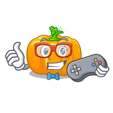 Oyun sarı pompa karakter sepeti