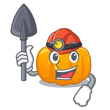 Madenci sarı pompa karakter sepeti