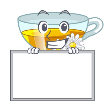 Yönetim Kurulu Kupası papatya çayı karikatür tablosunun yukarısındaki sırıtarak