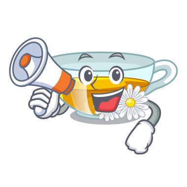 Megafon Kupası papatya çayı ile karikatür tablosunun üst kısmındaki