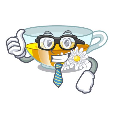 İşadamı papatya çayı karakter şişelerde