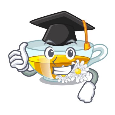 Mezuniyet papatya çayı karakter şişelerde