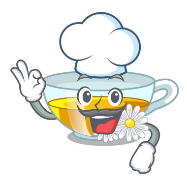 Şef papatya çayı karakter şişelerde