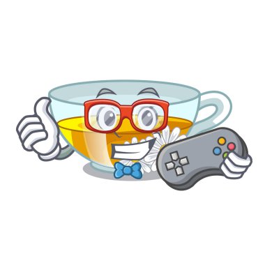 Karikatür şeklinde oyun papatya çayı