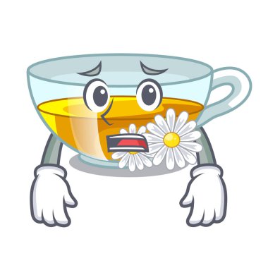 Korkarım papatya çayı karikatür şeklinde