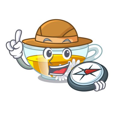 Explorer papatya çayı karikatür şeklinde