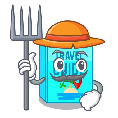 Çiftçi Seyahat Rehberi şekil maskot