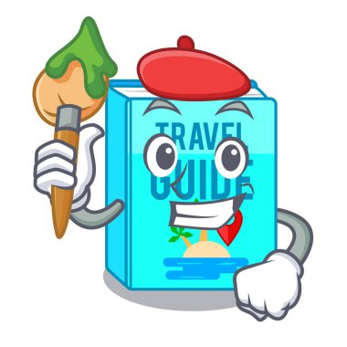 Sanatçı Seyahat Rehberi şekil maskot