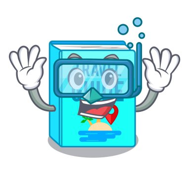 Karikatür izole dalış Seyahat Rehberi