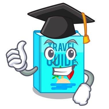 Karikatür izole mezuniyet Seyahat Rehberi