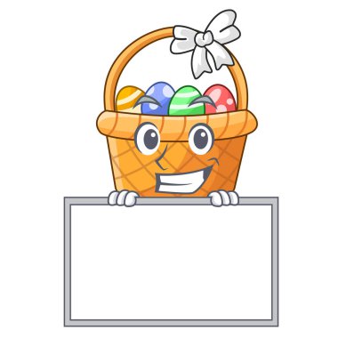 Yönetim Kurulu Paskalya sepet topu çizgi film şeklinde ile sırıtarak