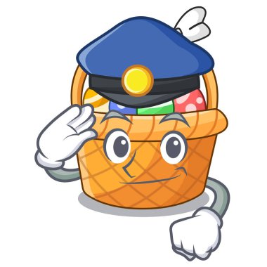 Polis Paskalya sepet topu çizgi film şeklinde