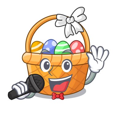 Şarkı Paskalya sepeti minyatür şekil maskot