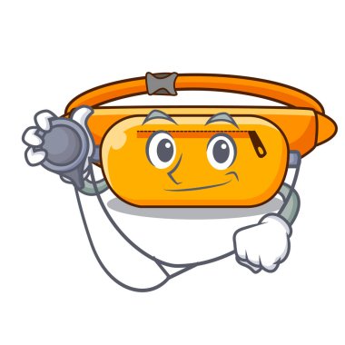 Çizgi film dolaba yerleştirilen doktor bel çantası