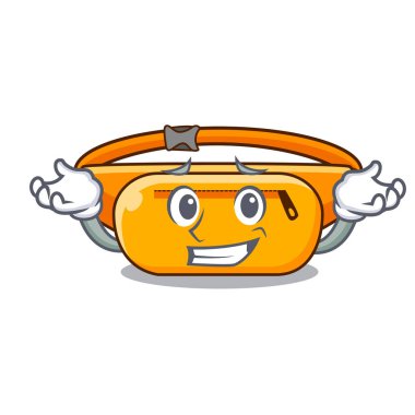Şekil Mascot sırıtan bel çantası