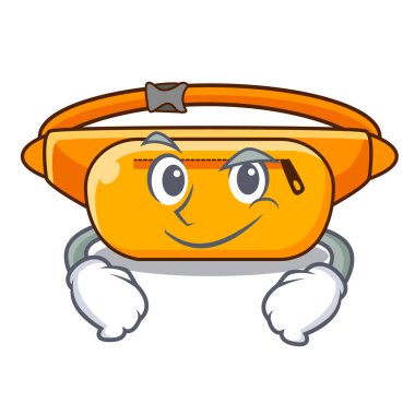 Şekil Mascot Smirking bel çantası