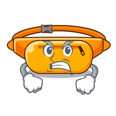 Kızgın bel çantası şekli komik karakterler