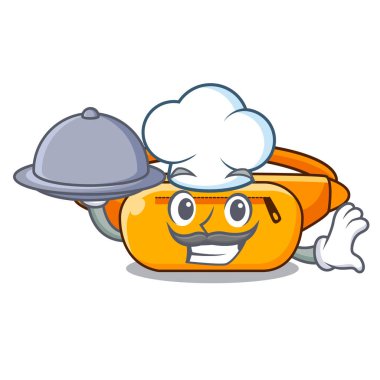 Şef yemek bel çantası şekli komik karakterler