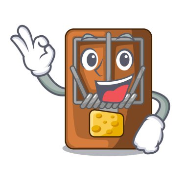 Şekil maskot ahşap iyi fare kapanı