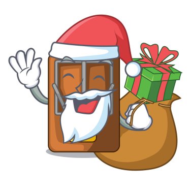 Noel Baba hediye fare kapanı ile karikatür tablo yer alıyor