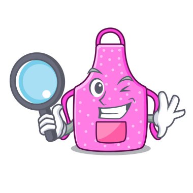 Dedektif mutfak önlük maskot odasında