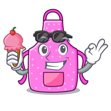 Maskot Oda ile dondurma mutfak önlük