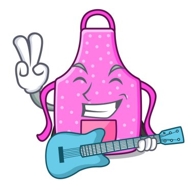 Şekil karakter ile gitar mutfak önlükleri
