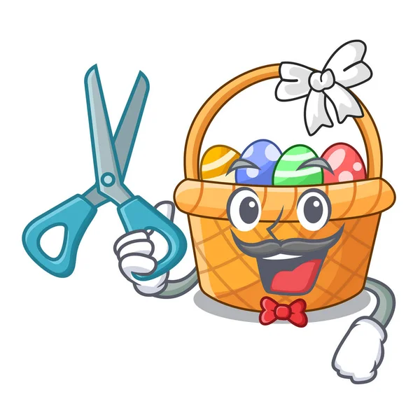 Kuaför Paskalya sepet topu çizgi film şeklinde