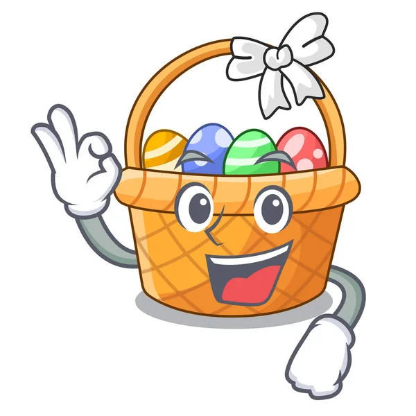 Karakter izole Tamam Paskalya sepeti