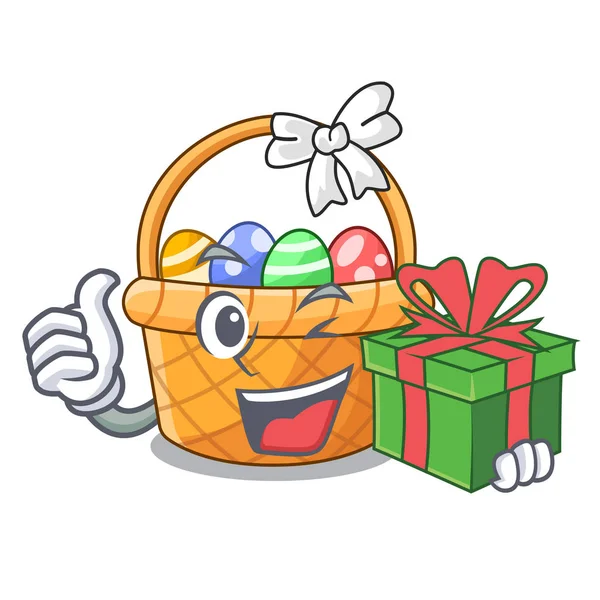 Hediye Paskalya sepeti minyatür şekil maskot