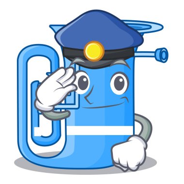 Polis tuba maskot müzik odasında