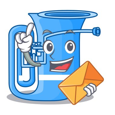 Karakteri ile zarf tuba ile izole