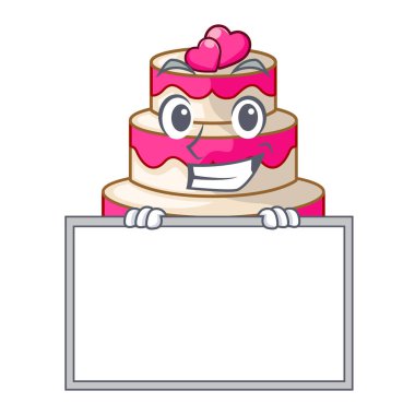 Yönetim Kurulu düğün pastası karakter şekli ile sırıtarak